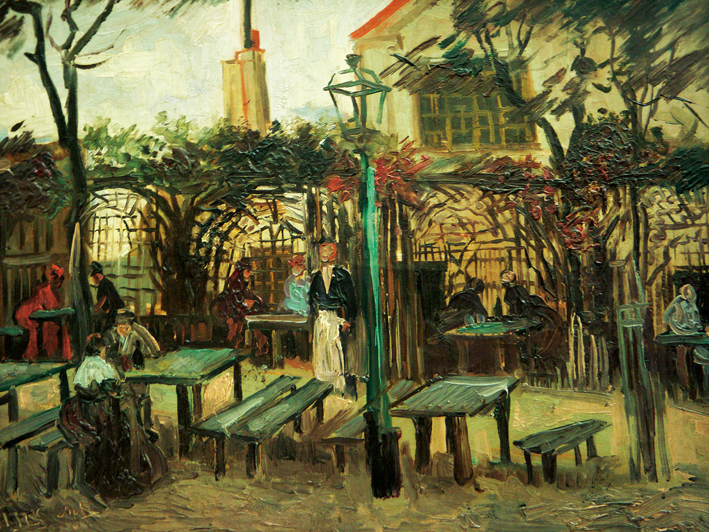  文森特·威廉·梵高  Vincent Willen Van Gogh —— 蒙马特咖啡馆景色